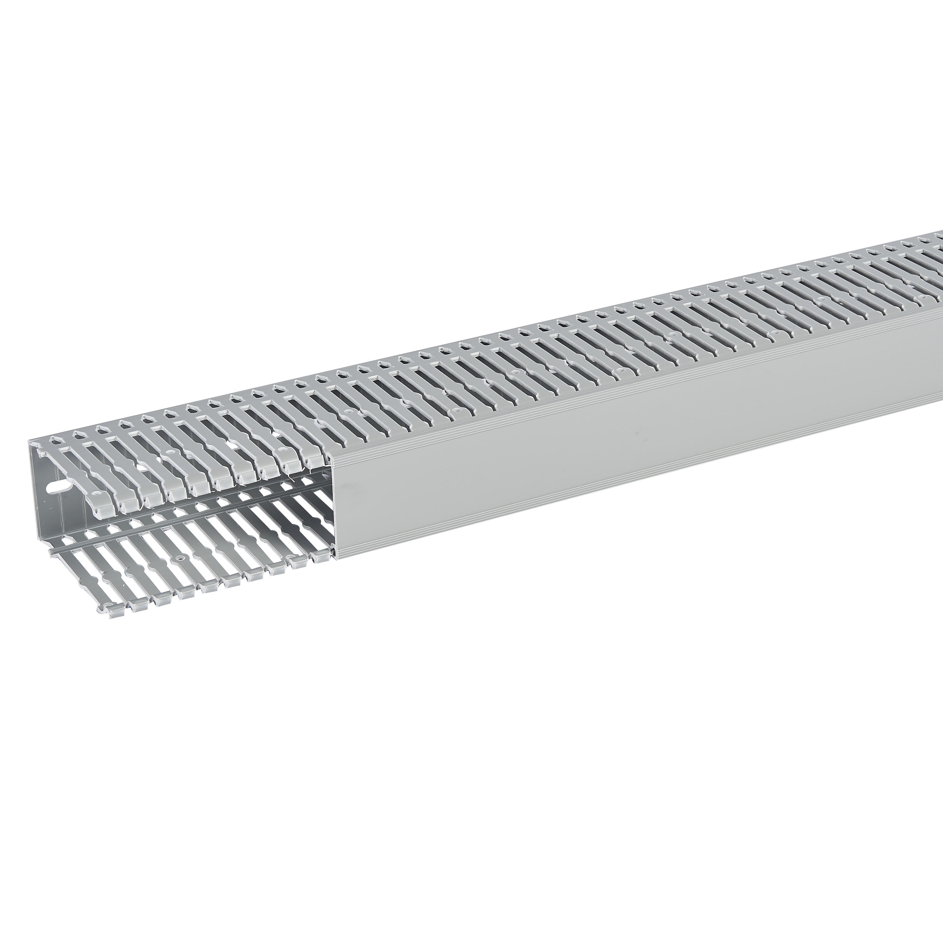 Planet Wattohm - Goulotte Segma 60mmx100mm - Pas de 6mm à 6,5mm - 1 couvercle - Longueur 2m - PVC