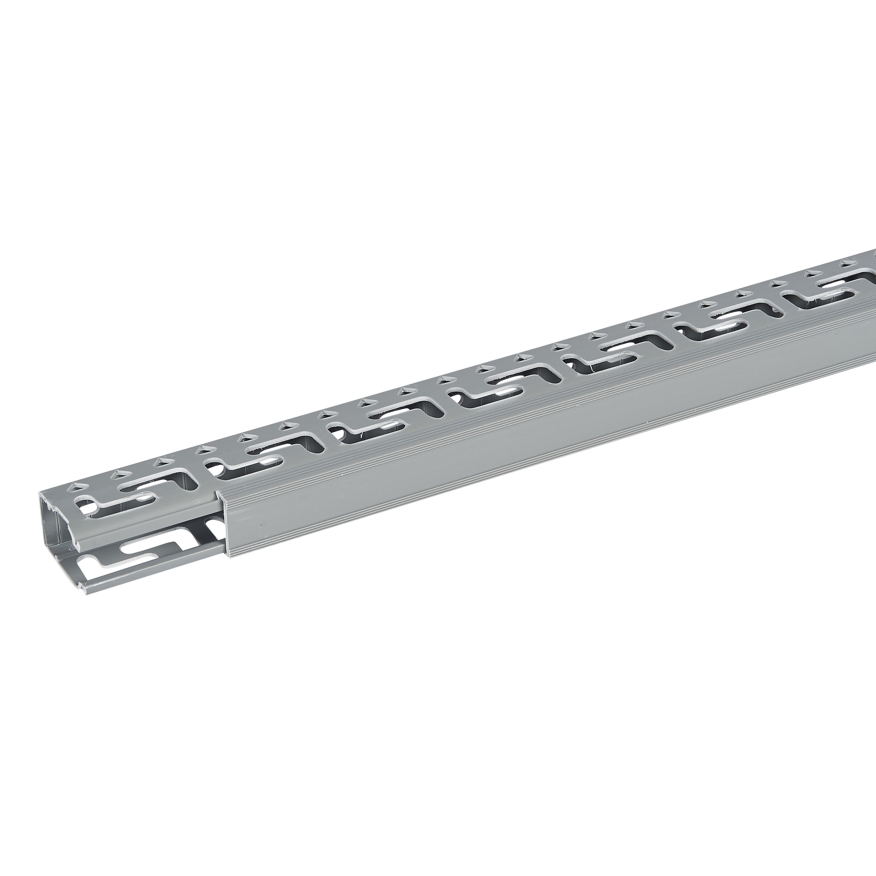 Planet Wattohm - Goulotte Segma oblongue 25mmx40mm - Pas de 50mm - 1 couvercle - Longueur 2m -PVC