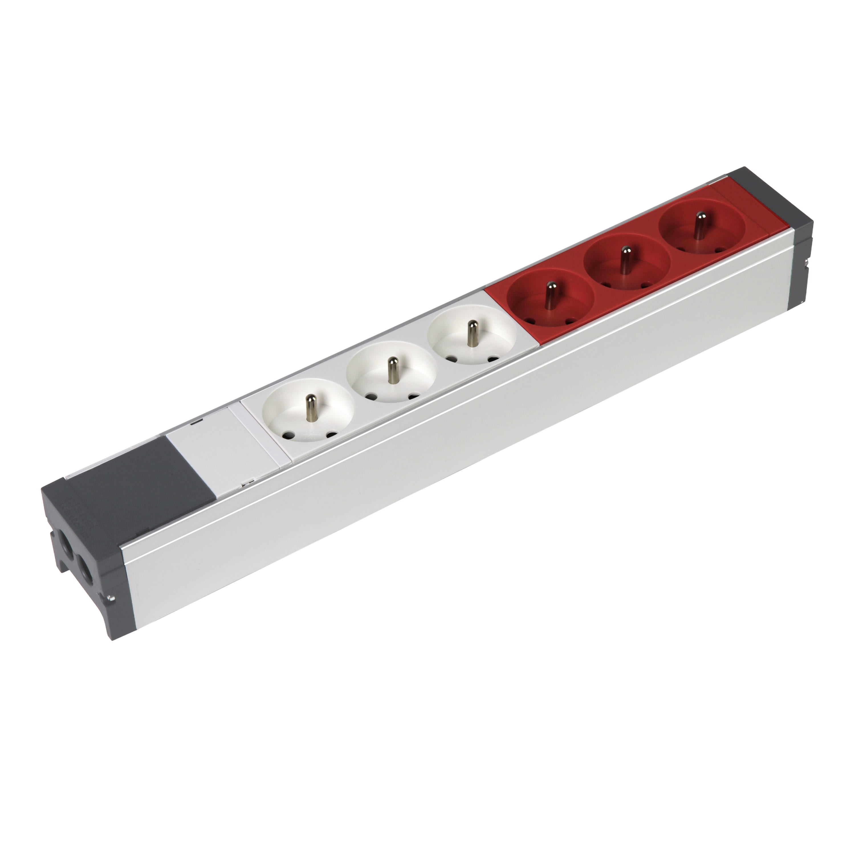 Planet Wattohm - Bloc nourrice équipé de 3 prises 2P+T et 3 prises 2P+T détrompéés, à raccorder