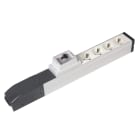 Planet Wattohm - Bloc nourrice connecteur rapide intégré, 4 prises 2P+T,1 disj. diff, à connecter