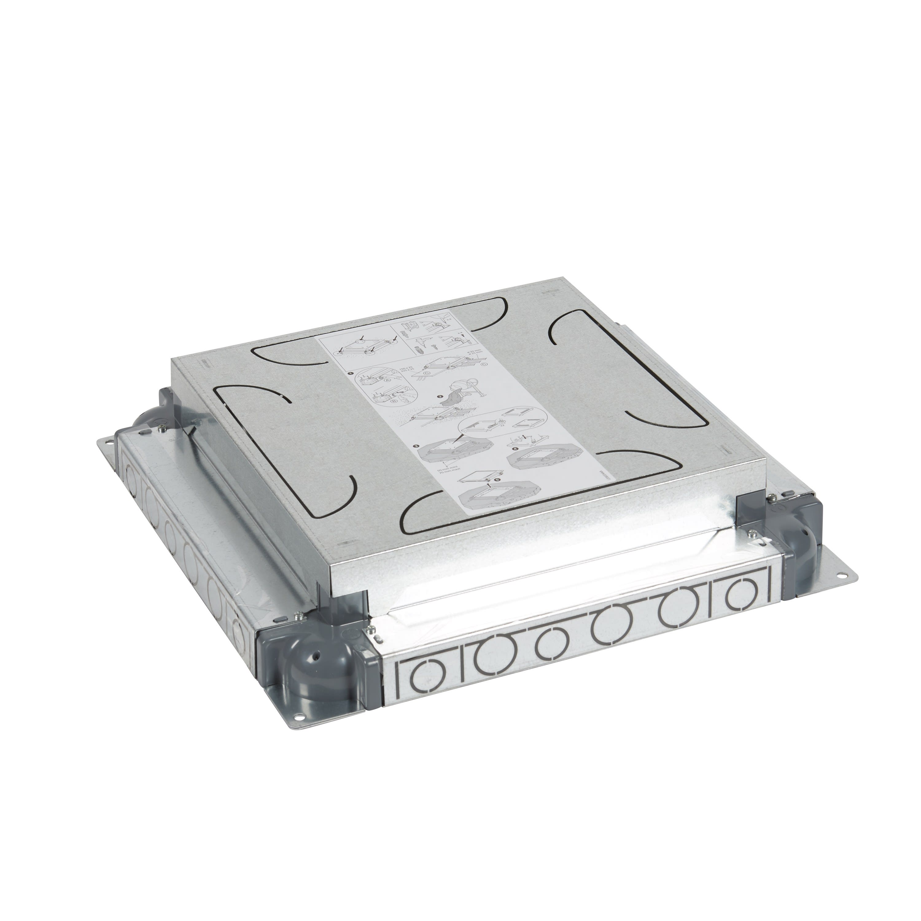 Planet Wattohm - Boîte d'encastrement pour boîtes de sol Logix - Epaisseur 50mm à 70mm