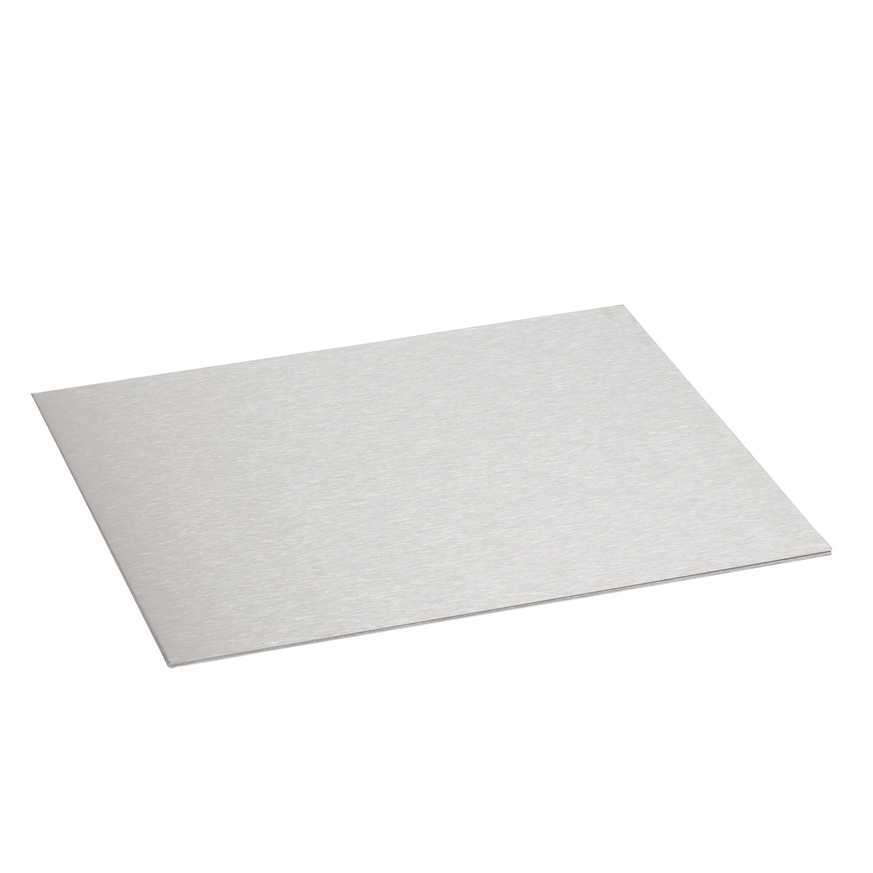 Planet Wattohm - Plaque de finition inox brossé pour boîte de sol Logix - Epaisseur 3 mm