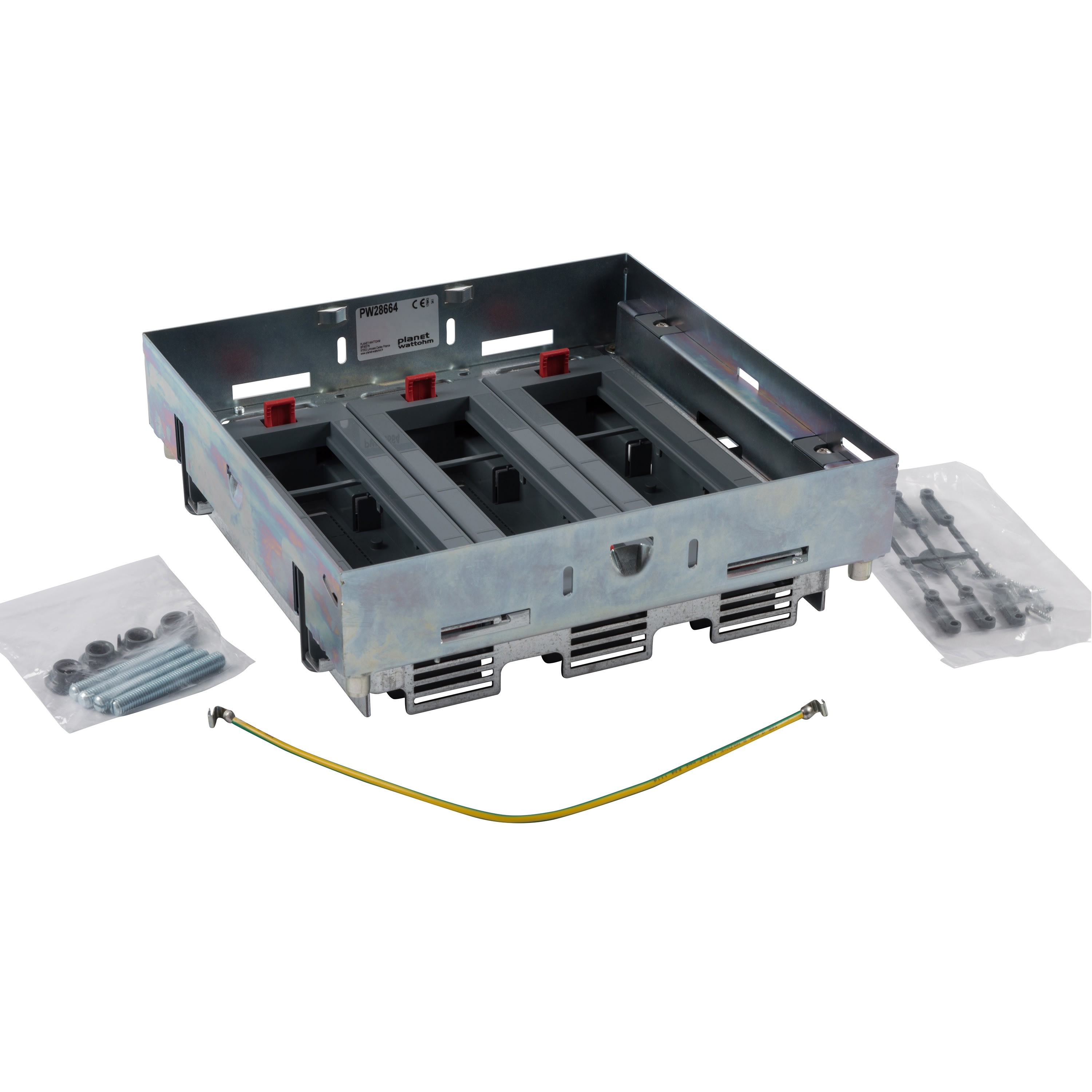 Planet Wattohm - Kit 3 paniers horizontaux 3x8m vides boite affleurante 16/24m