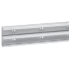 Planet Wattohm - Goulotte Logix 45 - 130x50mm-2 compartiments-Fond livré sans couvercle-Aluminium