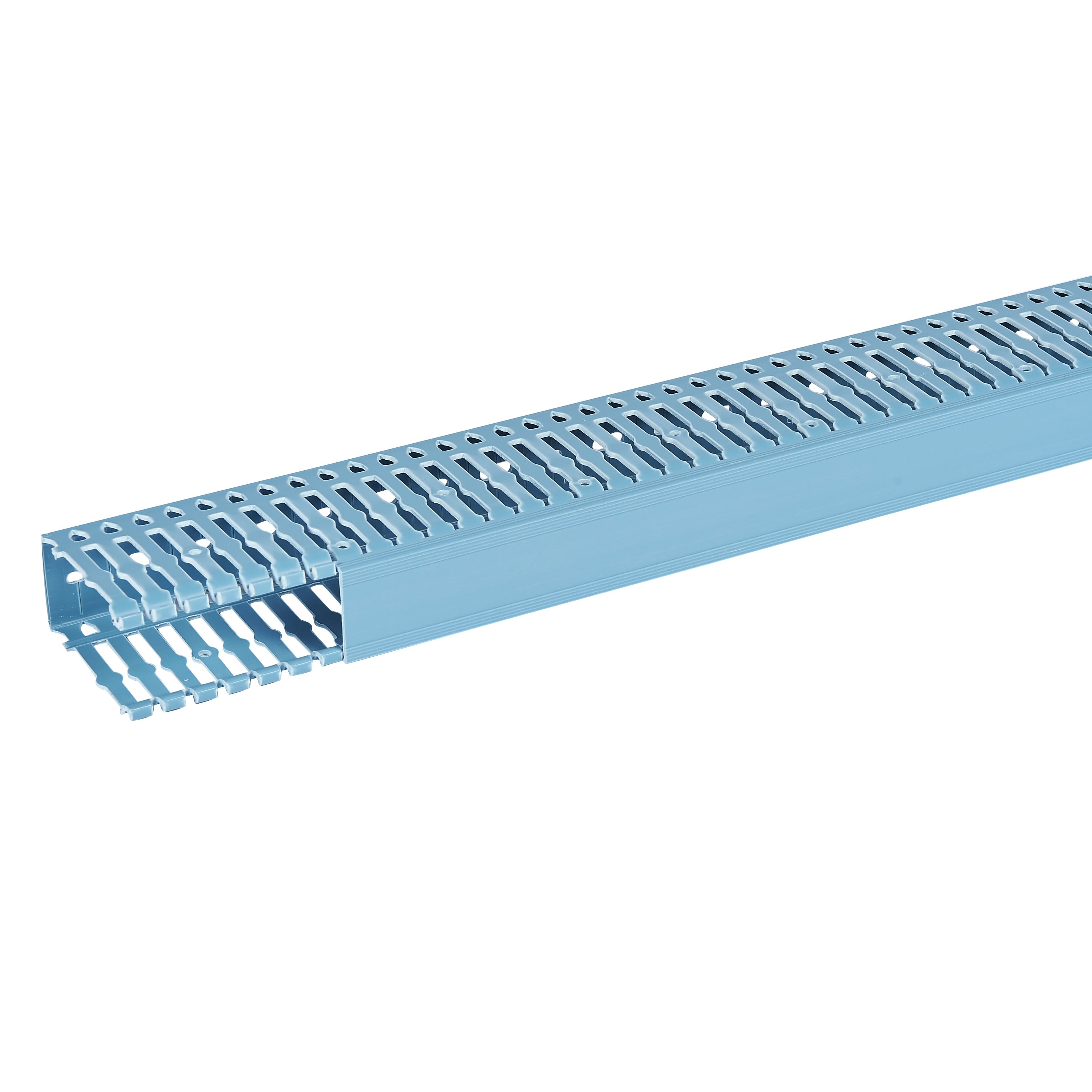Planet Wattohm - Goulotte de câblage Segma BSI - 40x80mm - Fond+couvercle - Longueur 2m -PVC Bleu