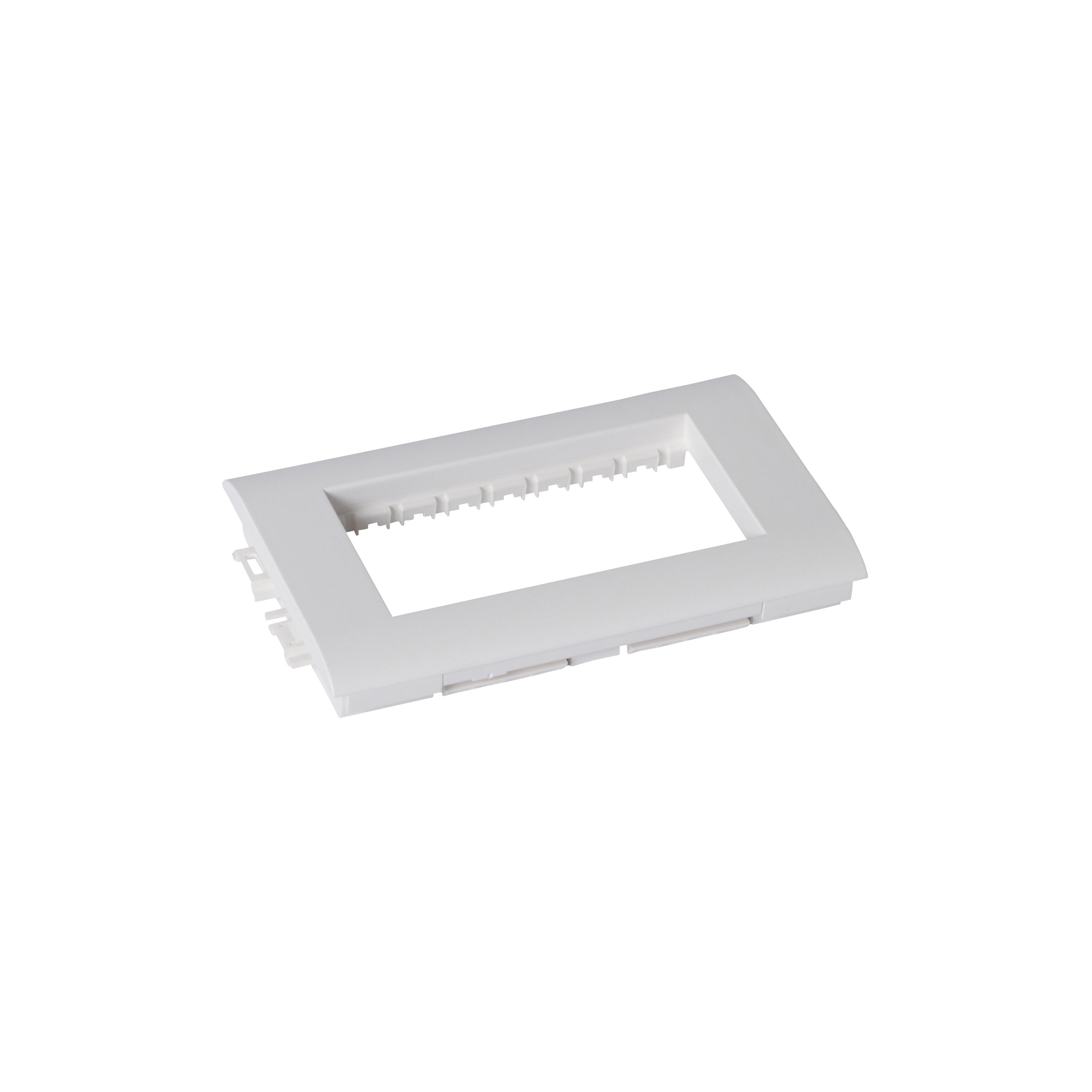 Planet Wattohm - Support appareillage Logix-2 poste-Largeur 80mm-Pour Logix Universel et ZH-Blanc