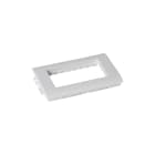 Planet Wattohm - Support appareillage Logix-2 poste-Largeur 80mm-Pour Logix Universel et ZH-Blanc