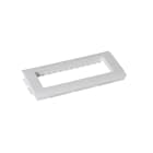 Planet Wattohm - Support appareillage Logix-3 poste-Largeur 80mm-Pour Logix Universel et ZH-Blanc