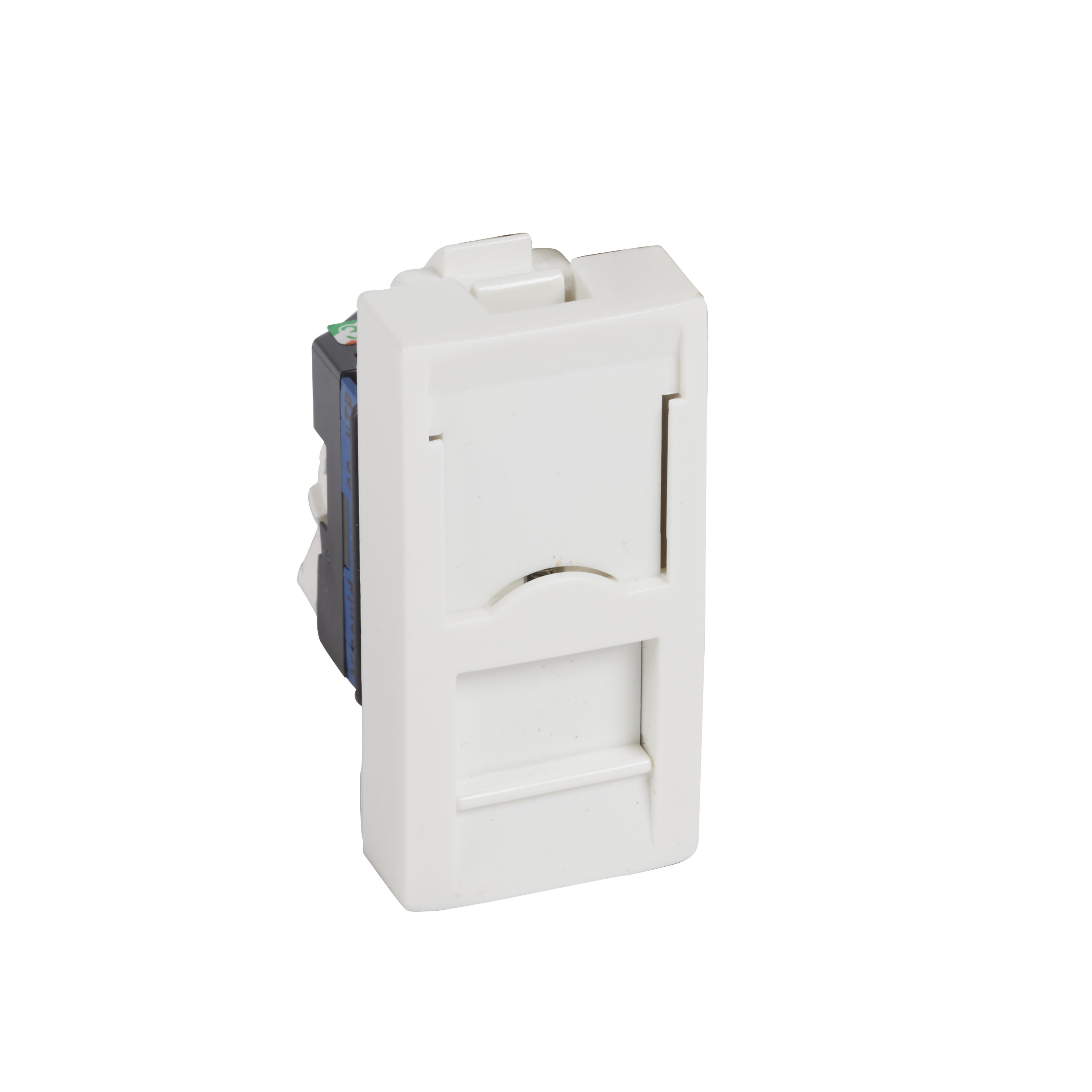 Planet Wattohm - Prise RJ45 catégorie 6 Logix - 8 contacts UTP - 1 module - Blanc Artic