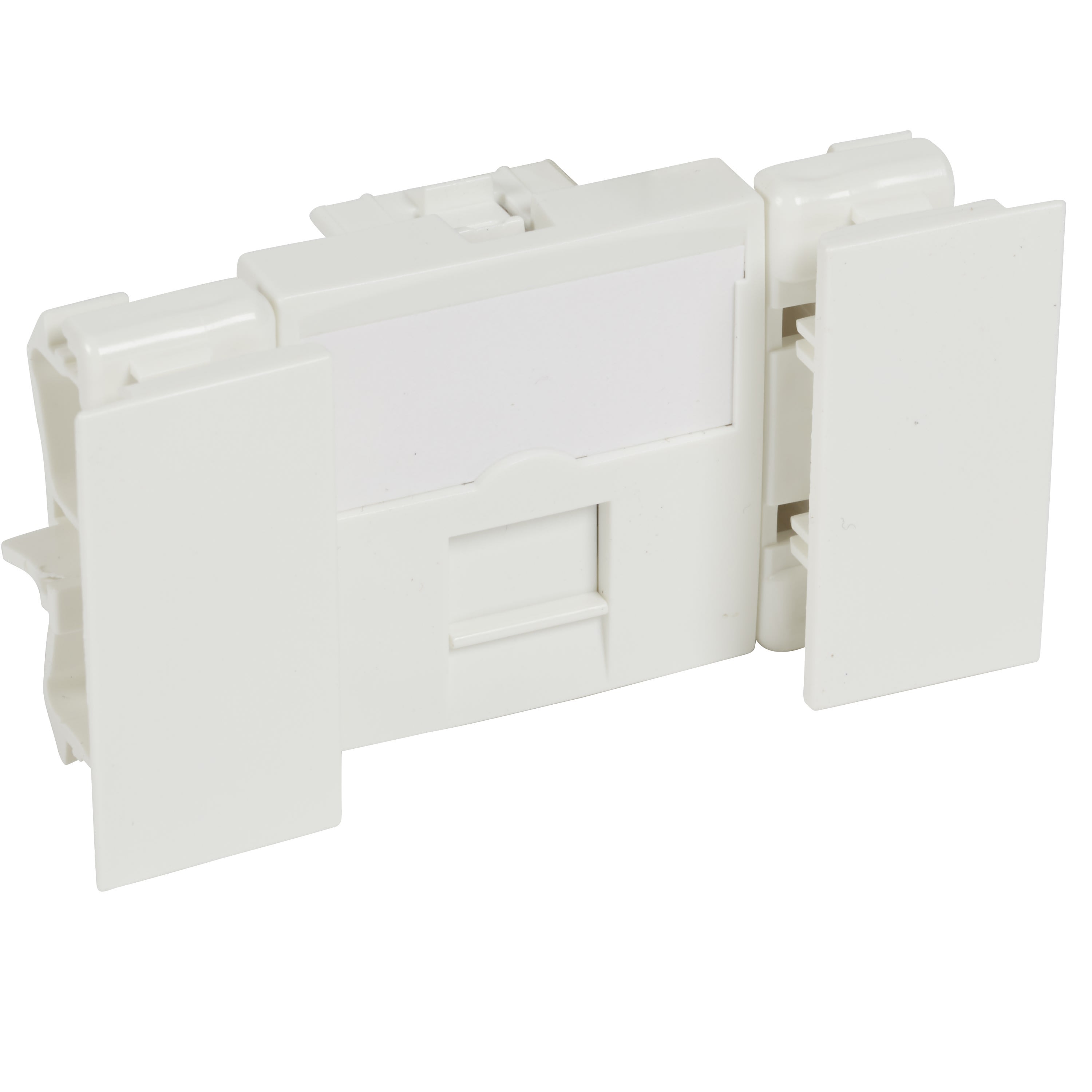 Planet Wattohm - Prise RJ45 catégorie 6 Logix - Blindée STP - 2 modules - Blanc Artic