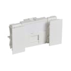 Planet Wattohm - Prise RJ45 catégorie 6A Logix - Blindée STP - 2 modules - 10 Gbit/s -Blanc Artic
