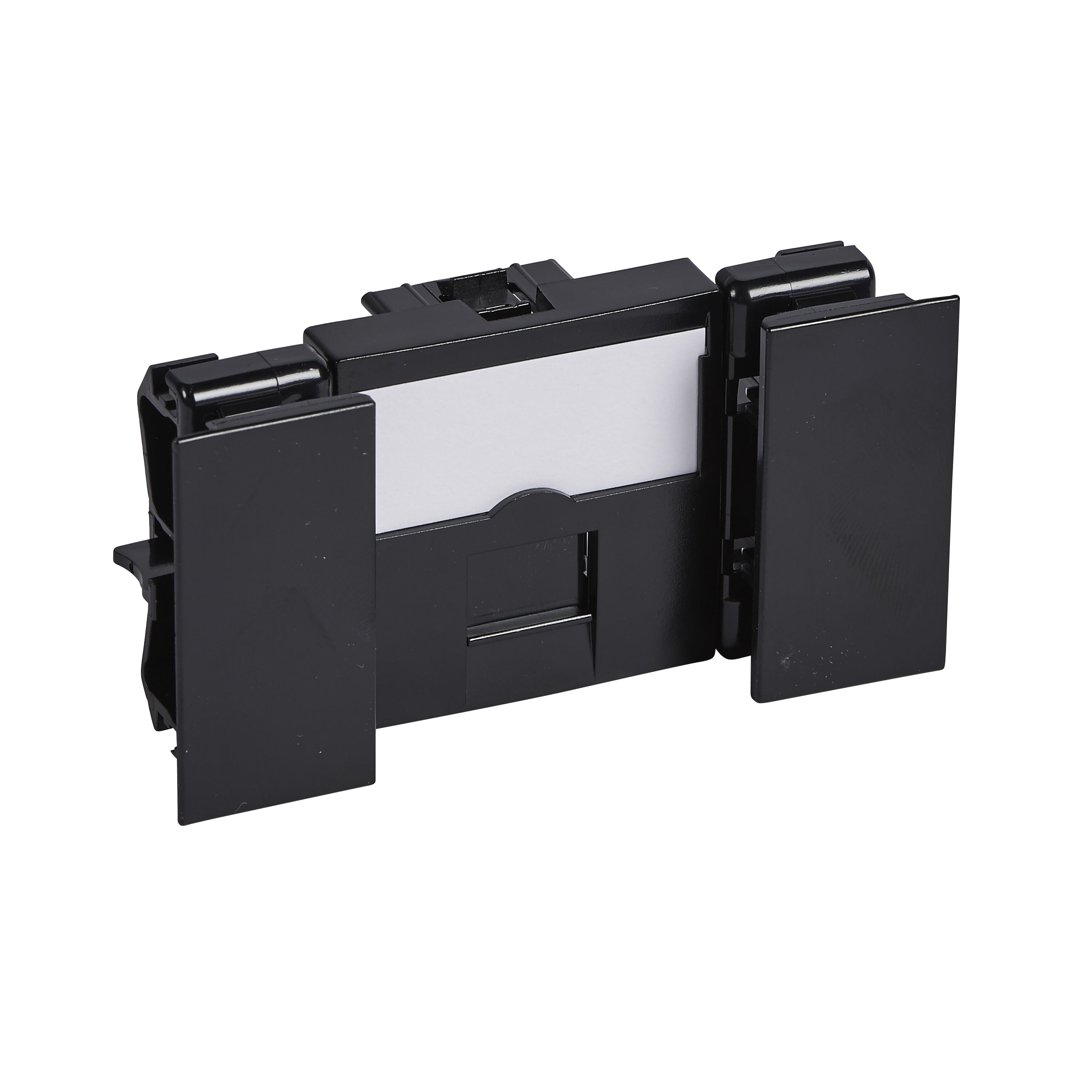 Planet Wattohm - Prise RJ45 catégorie 6 Logix - Ecrantée FTP - 2 modules - Noir