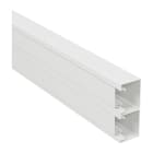 Planet Wattohm - Goulotte Logix 45-130x50-2 compartiments-2m-Livré avec couvercle-PVC Blanc Artic
