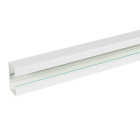Goulotte Logix45-100x50mm-1 compartiment-2m-Livre sans couvercle-PVC Blanc Artic