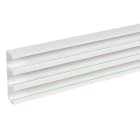 Goulotte Logix 45-190x50-3 compartiments-2m-Livre sans couvercle-PVC Blanc Artic