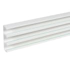 Planet Wattohm - Goulotte Logix 45-190x50-3 compartiments-2m-Livré sans couvercle-PVC Blanc Artic