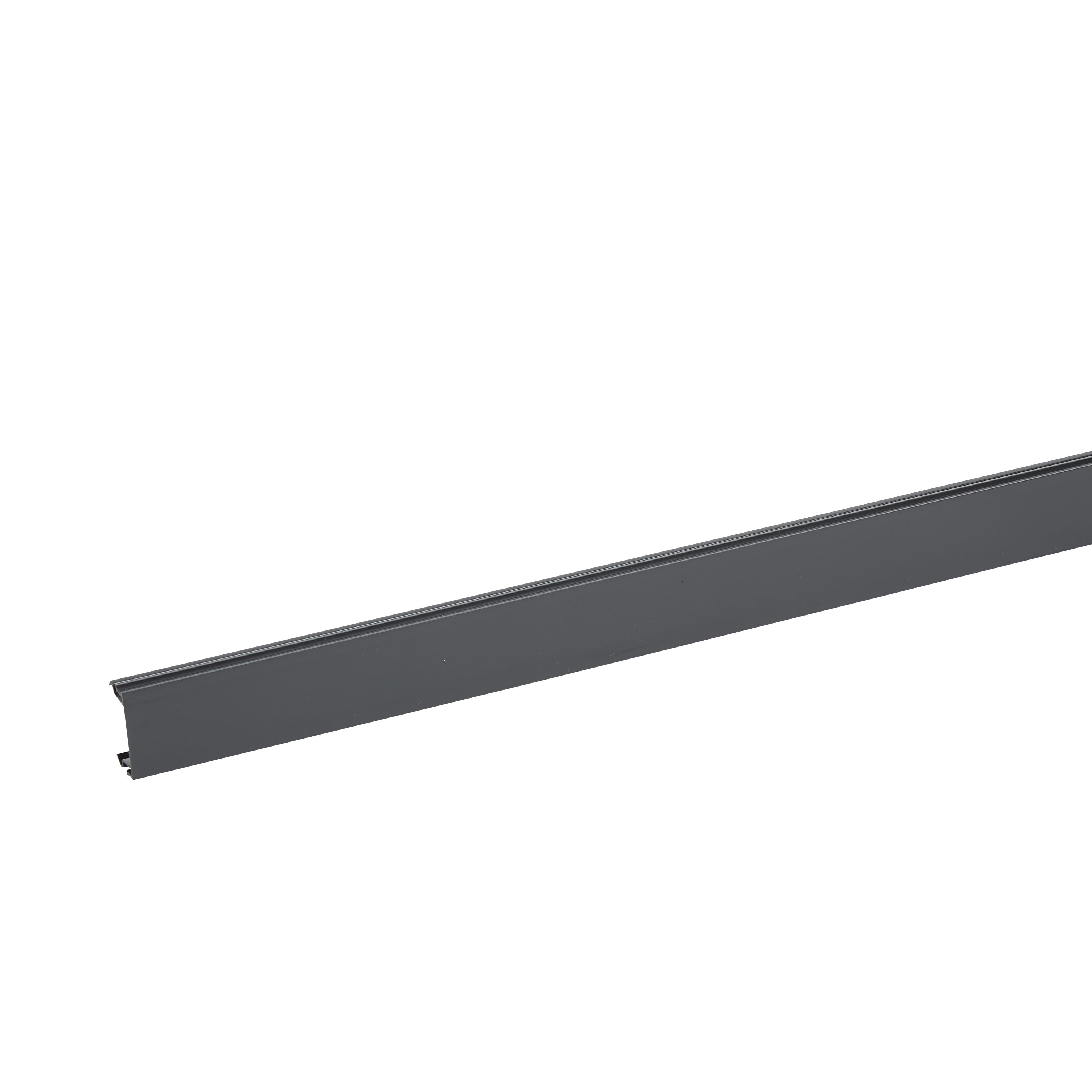 Planet Wattohm - Couvercle largeur 45mm pour goulotte Logix45, colonne, colonnette - PVC Noir