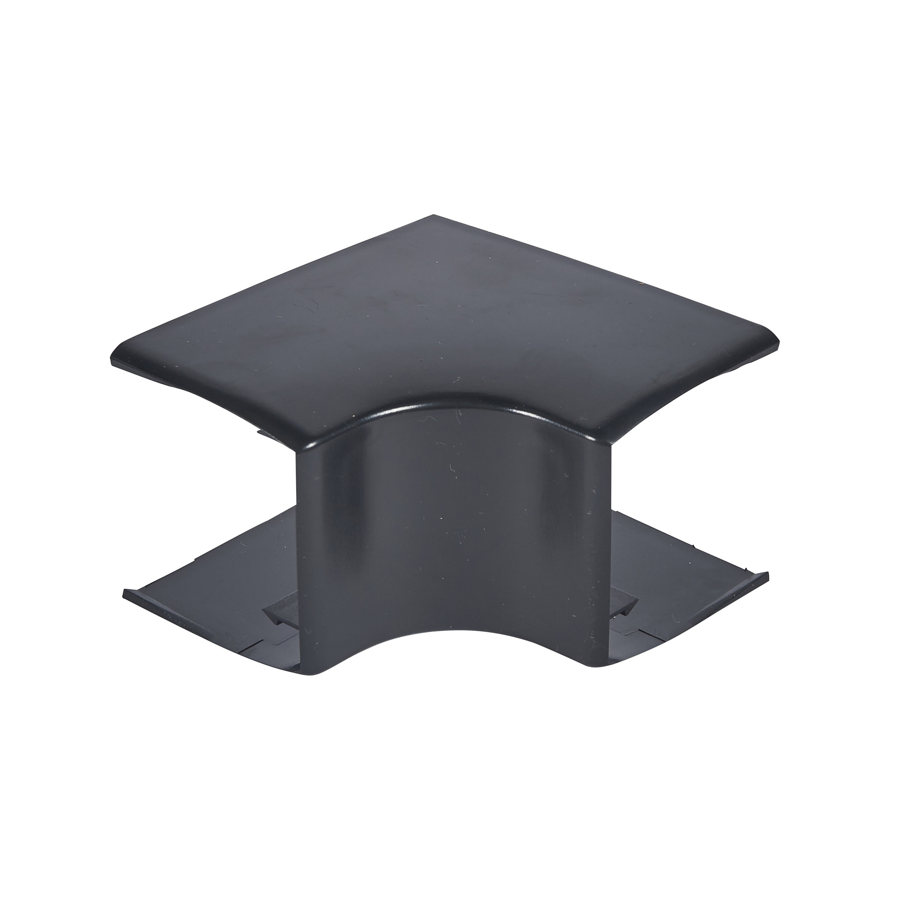 Planet Wattohm - Angle intérieur variable 80° à 120° - Pour goulotte Logix 50x50mm - Noir