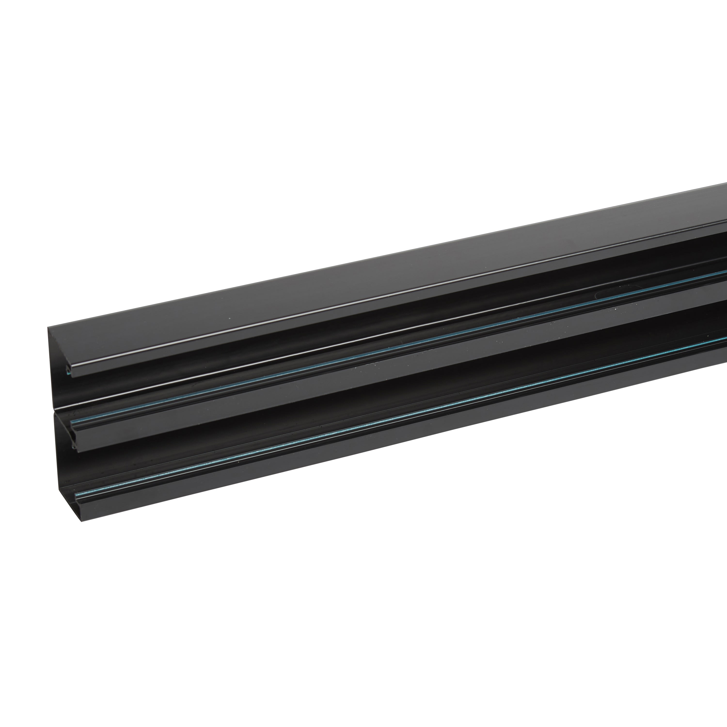 Planet Wattohm - Goulotte Logix 45 - 130x50mm - 2 compartiments-2m -Livré sans couvercle-PVC Noir