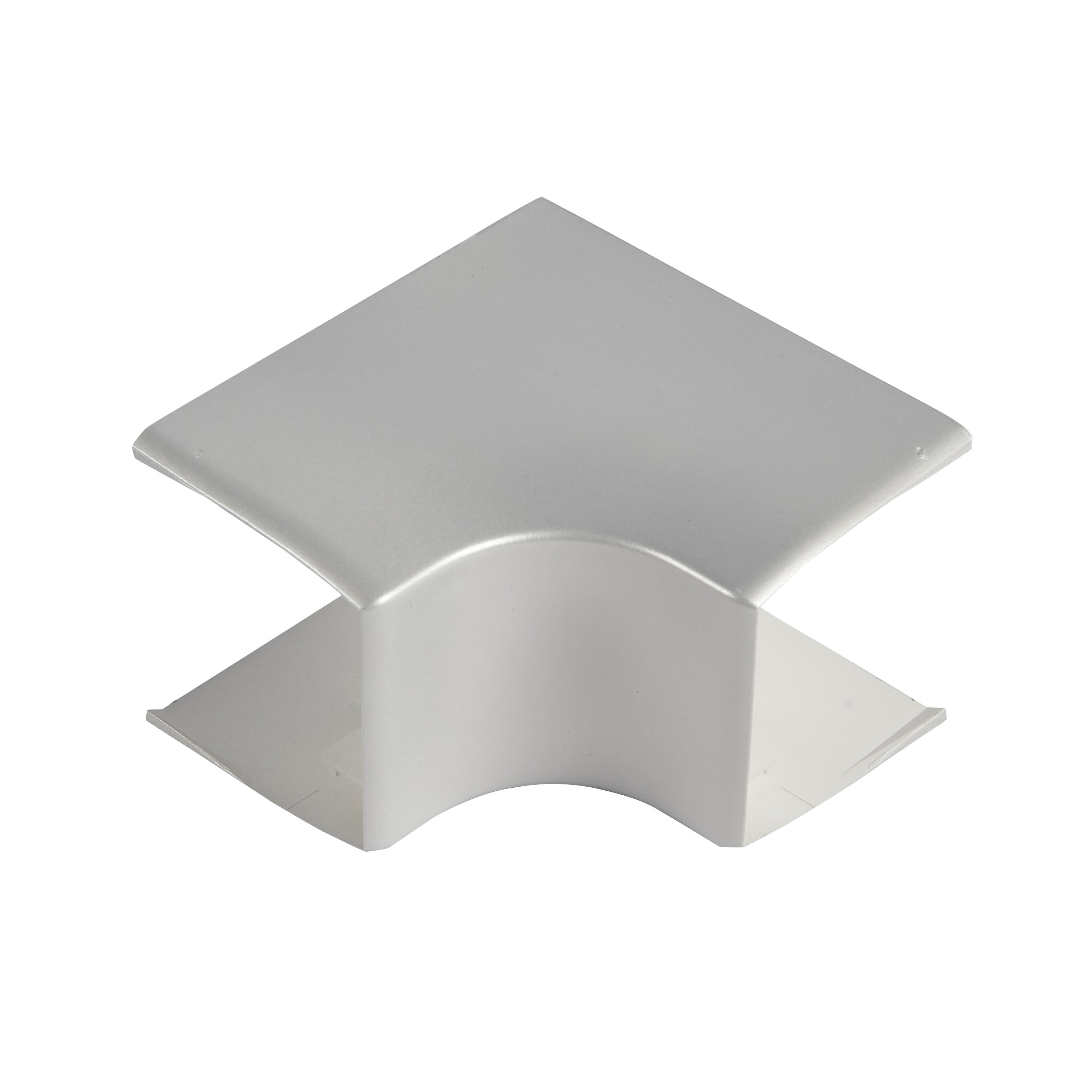 Planet Wattohm - Angle intérieur variable 80° à 120° - Pour goulotte Logix 50x50mm - Alumnic