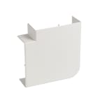 Planet Wattohm - Angle plat - Pour goulotte Logix 45 130x50mm - Blanc antimicrobien