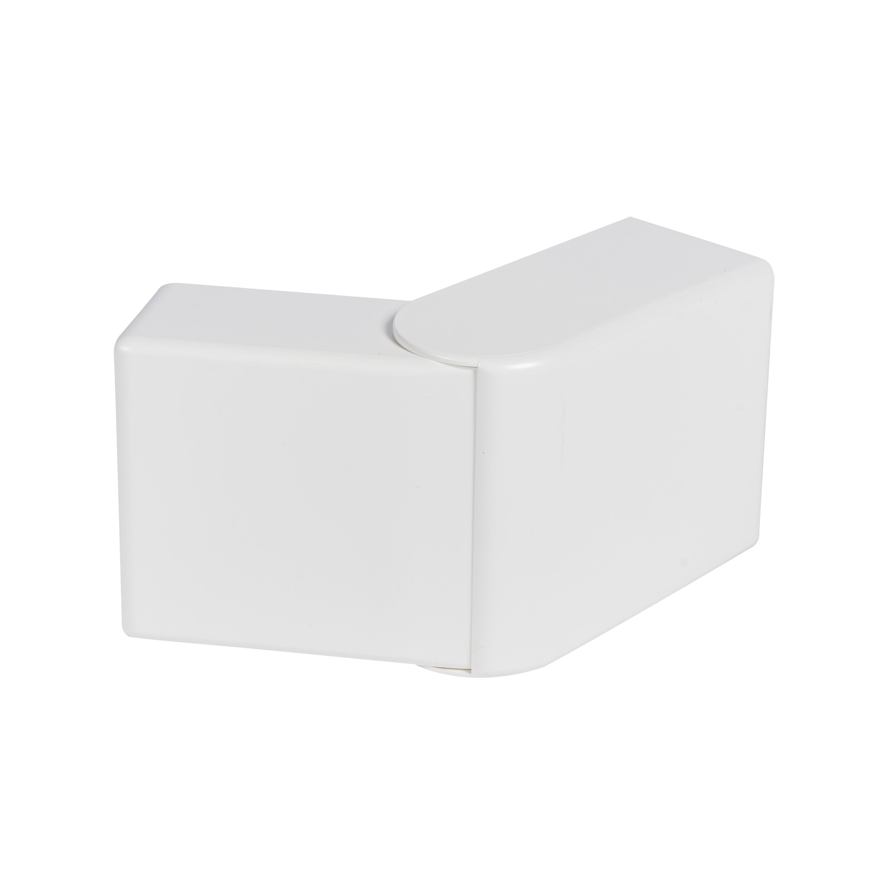Planet Wattohm - Angle extérieur variable 60°à 120°-Goulotte Logix 85x50mm-Blanc antimicrobien