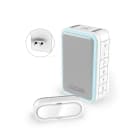 SECURITE COMMUNICATION - Honeywell Home kit carillon enfichable 150m - blanc- halo lumineux - 6 melodies