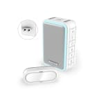 SECURITE COMMUNICATION - Honeywell Home kit carillon enfichable 150m - blanc- halo lumineux - 6 melodies