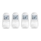 SECURITE COMMUNICATION - Pack de 4 têtes programmables pour thermostat evohome