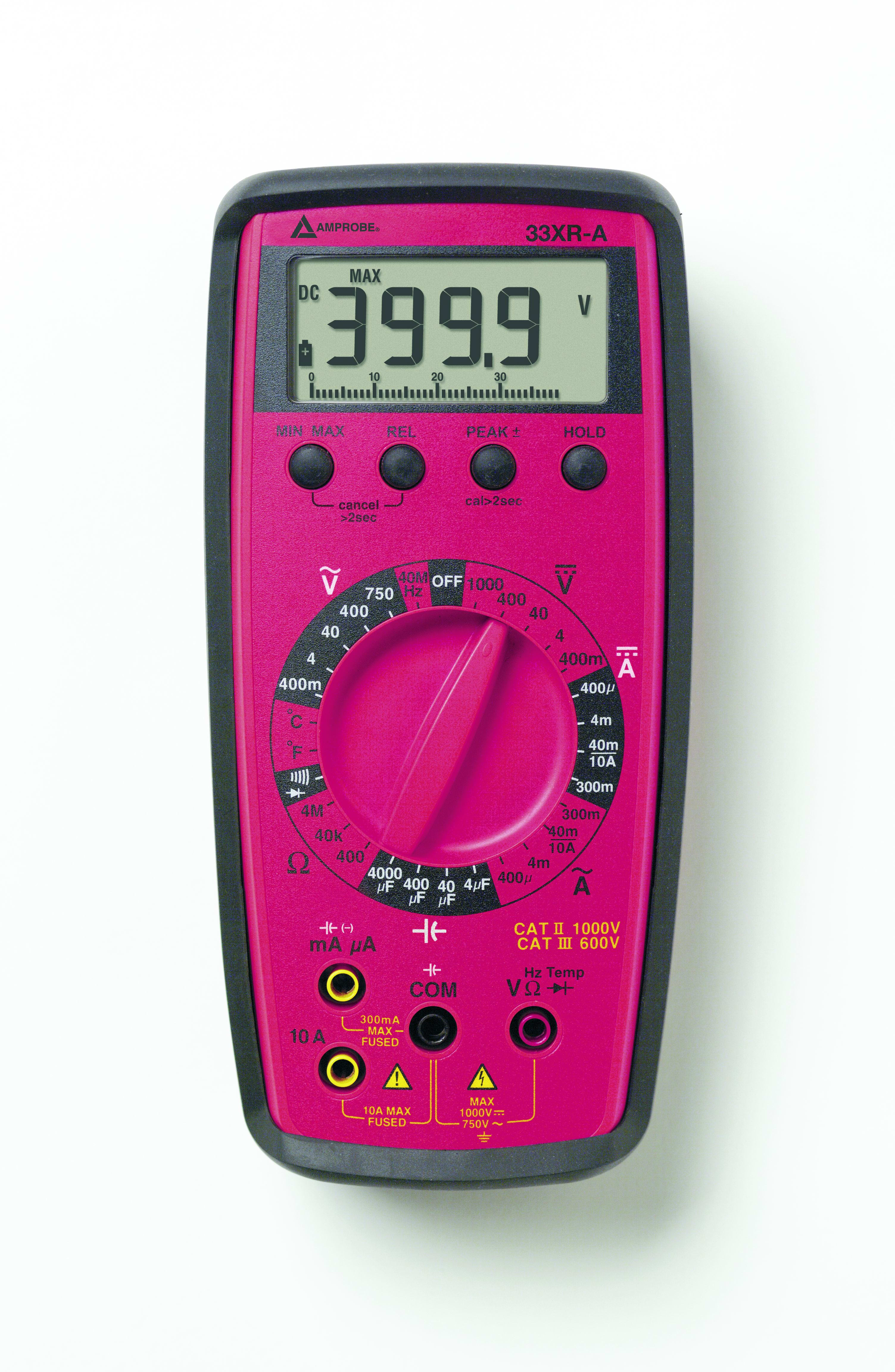 Fluke - 33XR-A Multimètre numérique test tension sans contact, mesure de capacité, temp