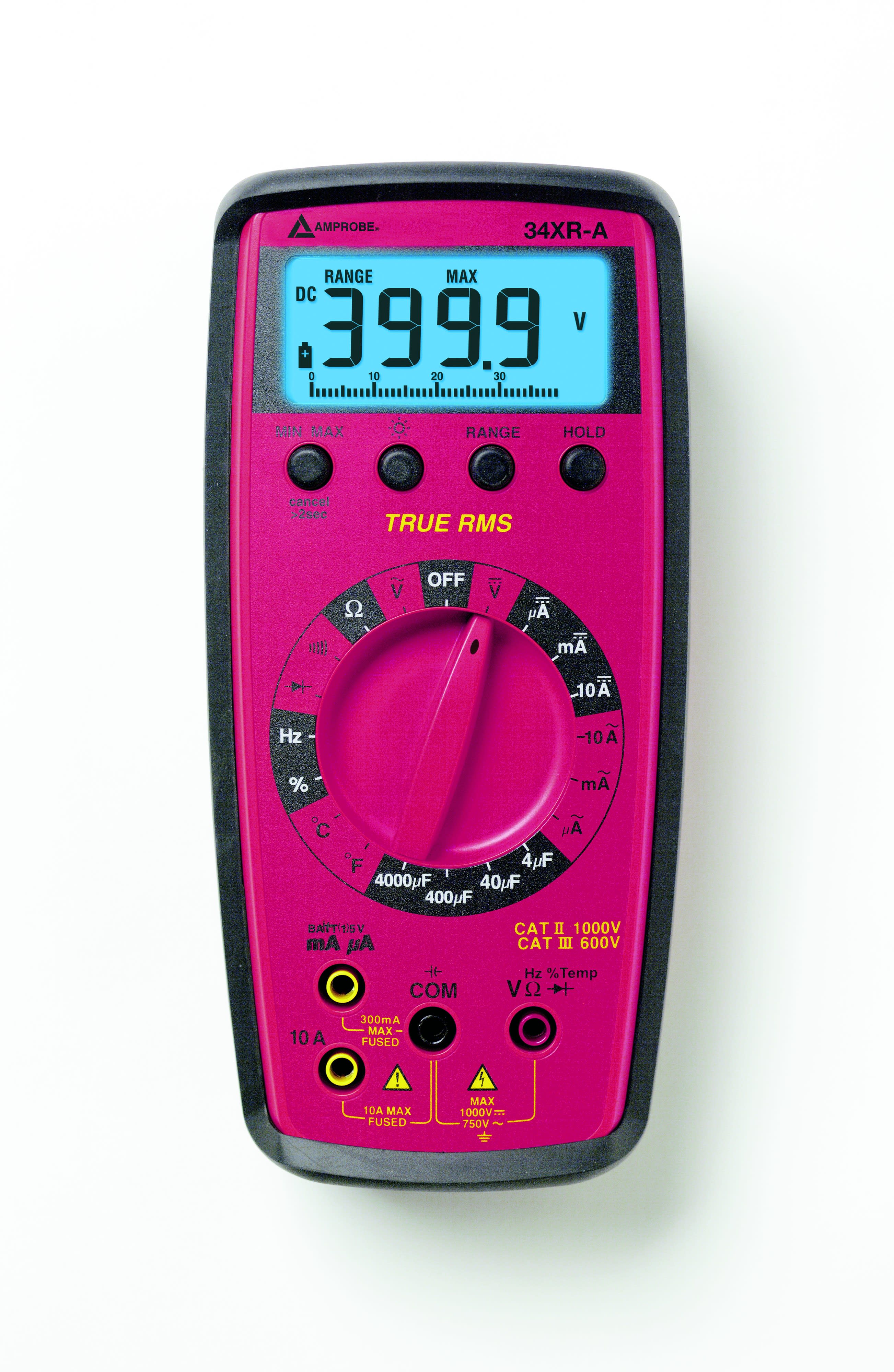 Fluke - 34XR-A multimètre numérique trms professionnel, température, rétro-écl