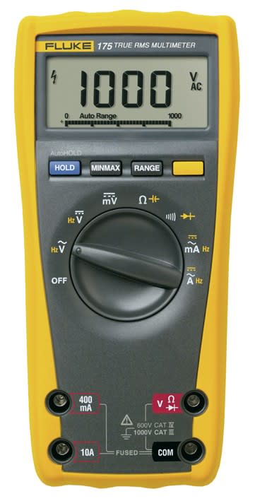 Fluke - Fluke-175 EGFID Multimètre numérique polyvalent TRMS 1000 Vac/dc