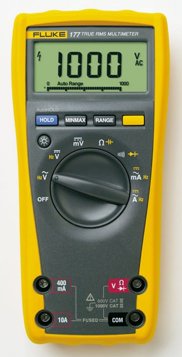Fluke - Fluke 177 Multimètre numérique polyvalent TRMS 1000 Vac/dc, rétroéclairage