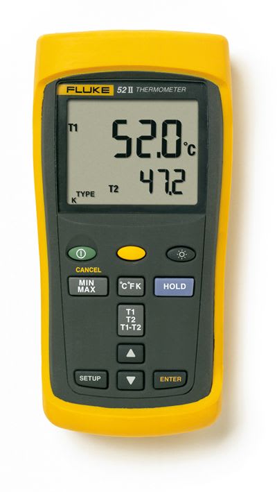 Fluke - Fluke-53-2 B 50HZ Thermomètre numérique thermocouple 1 voie mémoire 500 pts
