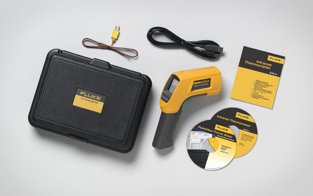 Fluke - Fluke-572-2 Thermomètre IR -30 à +900°C, D:S 60:1 & entrée TC-K