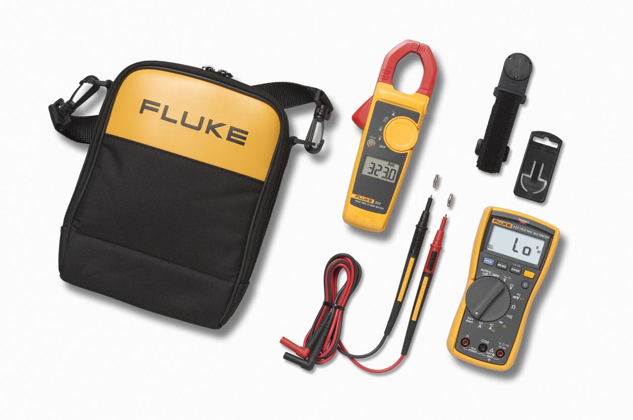 Fluke - Fluke-117/323 EUR kit électricien, multimètre et pince Fluke-323 en sacoche