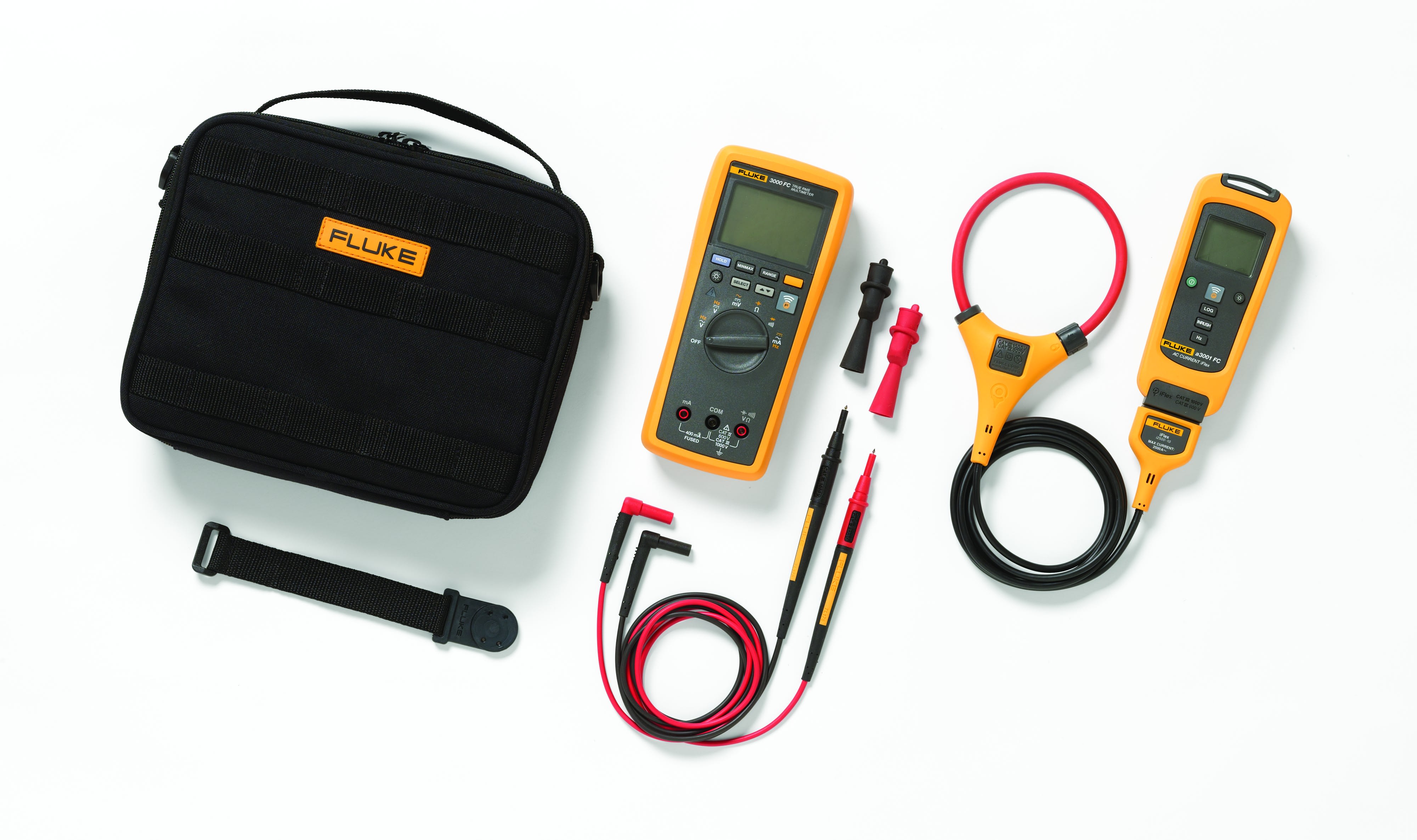 Fluke - FLK-A3001FC KIT, Kit multimètre FLK 3000FC, module FLK-A3001FC, access., sacoche