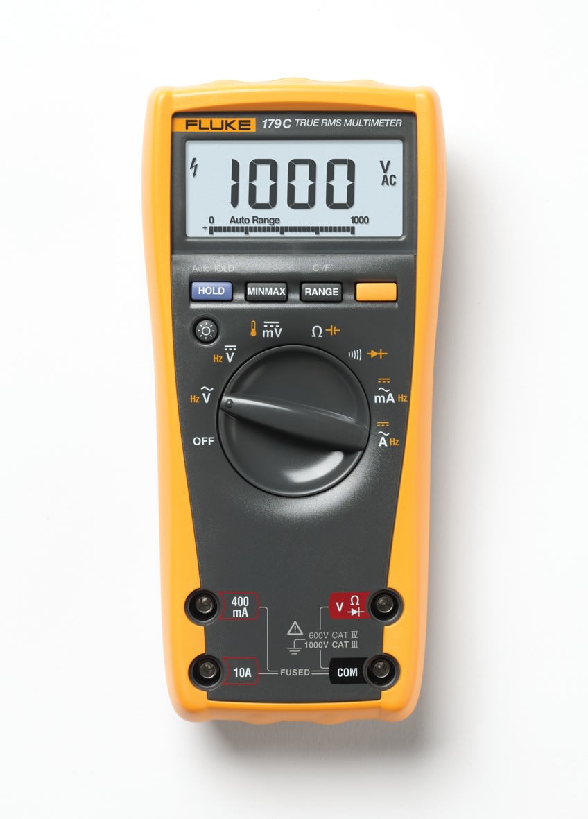 Fluke - Fluke 179/F  Multimètre numérique polyvalent  TRMS 1000 Vac/dc, T°, rétroéclairé