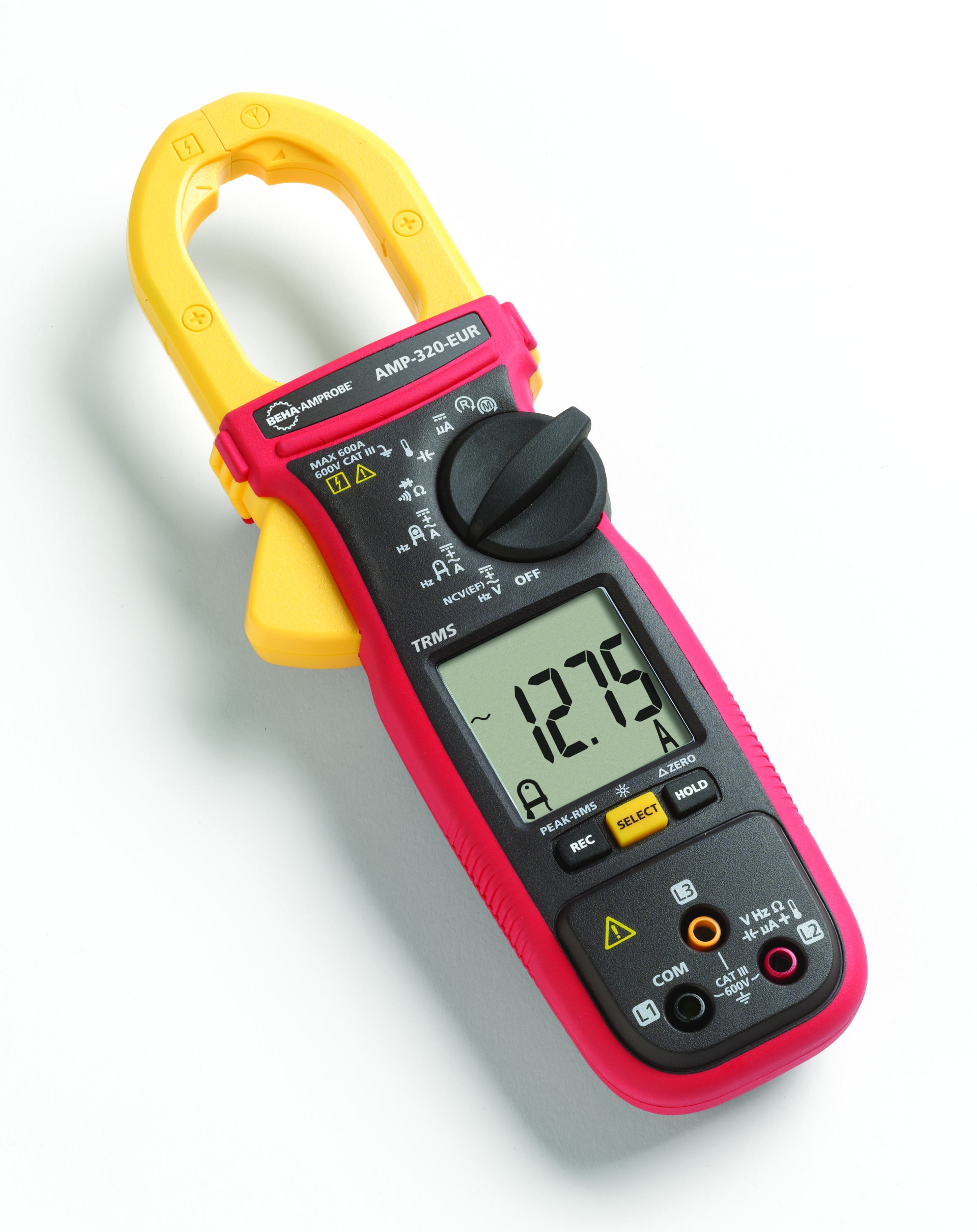 Fluke - AMP-320-Eur Pince-multimètre TRMS 600 Aac/dc, maintenance, enserrage 35 mm