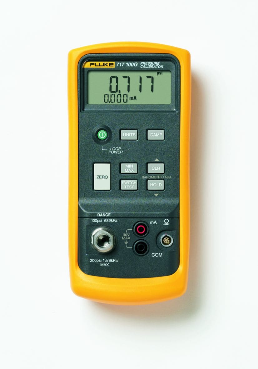 Fluke - Fluke-717 100G Calibrateur de pression de -850mbar à 7 bar, mes 4-20 mA +cordons