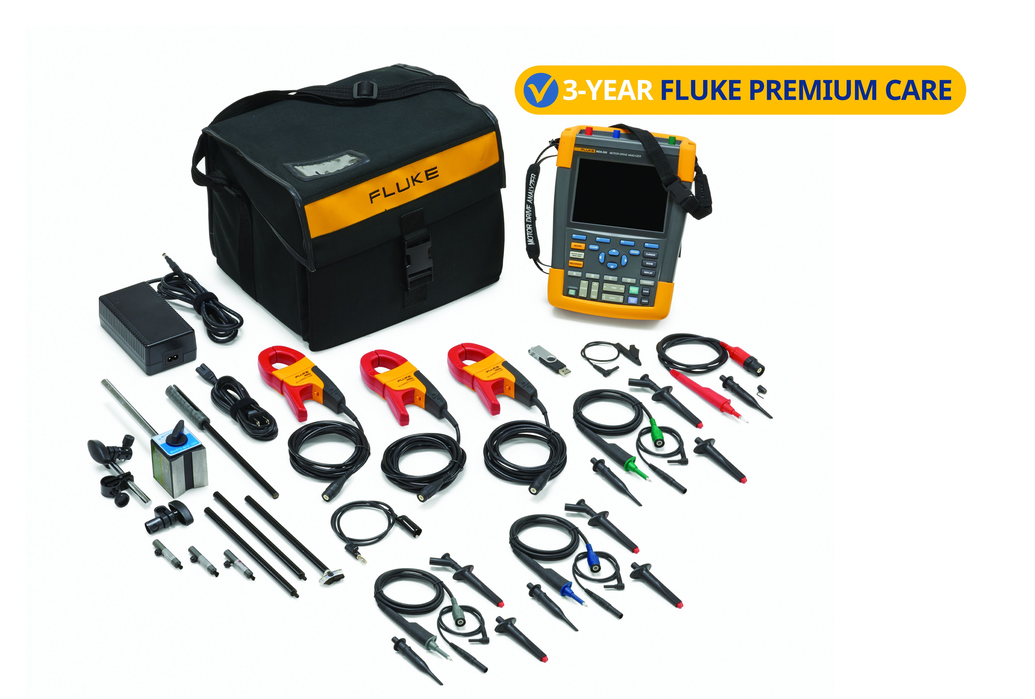Fluke - MP1-MAGNET PROBE 1, 4 Sondes de tension magnétiques 4mm, noire