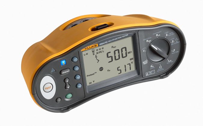 Fluke - FLK-166X-MTC-SCH, Cordon de test prise SCHUKO pour testeurs Fluke 166x