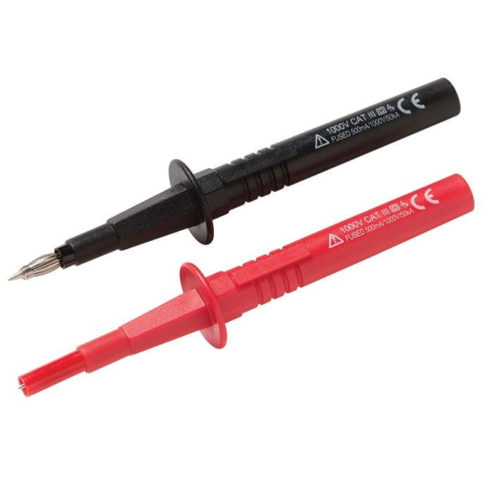 Fluke - TLK291 Jeu de 2 pointes de touche (rouge, noir) avec fusible intégré
