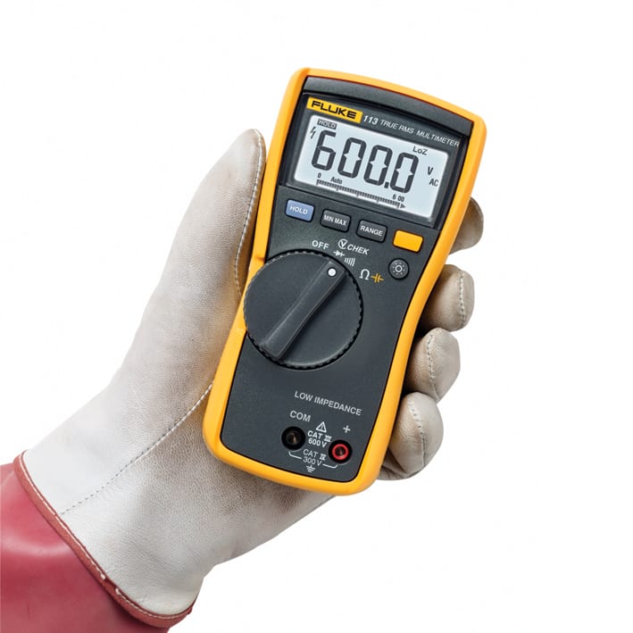 Fluke - FLUKE-113 EUR/F Multimètre automatique TRMS 600 Vac/dc, résistance, continuité