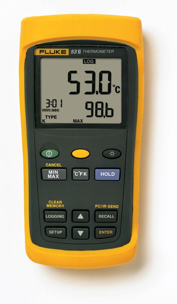 Fluke - Fluke-53-2 B 50HZ Thermomètre numérique thermocouple 1 voie mémoire 500 pts