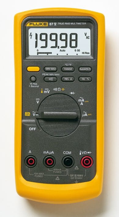 Fluke - Fluke-87-5/EUR Multimètre industriel TRMS, 1000 Vac/dc, 10 Aac/dc, BP 20kHz