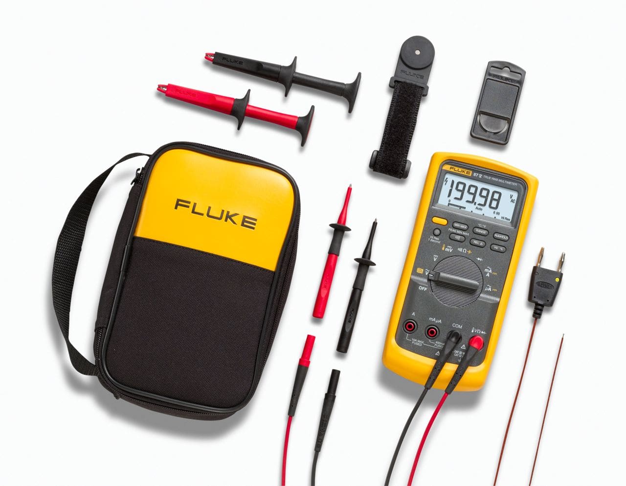 Fluke - Fluke-87-5/E2K/EUR Kit industriel multimètre 87V avec accessoires en sacoche