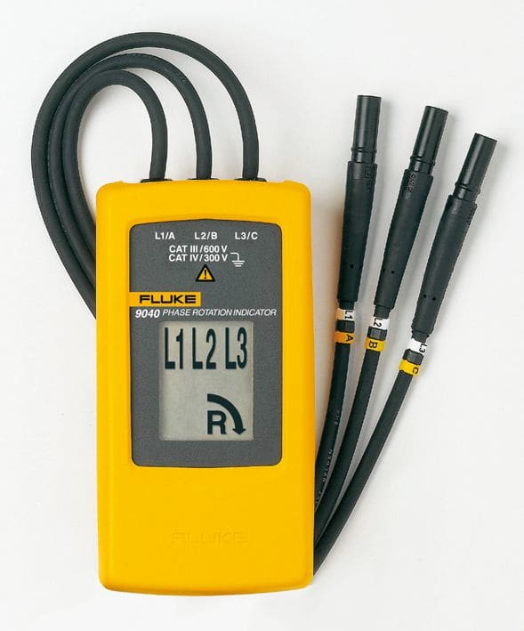 Fluke - FLUKE-9040EUR indicateur de sens de rotation de phase, affichage LCD