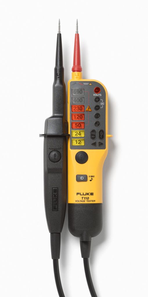 Fluke - FLUKE-T110 Testeur de tension 2 pôles pour VAT selon EN61243-3 affichage LED
