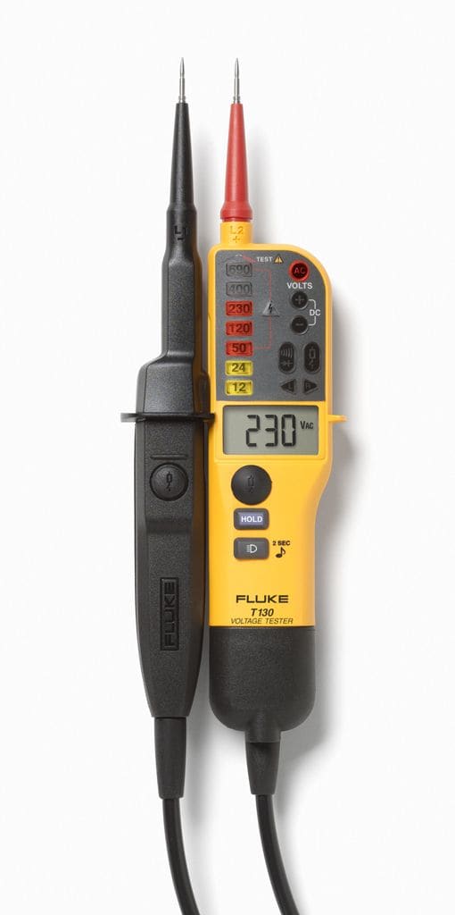 Fluke - FLUKE-T130 Testeur de tension 2 pôles pour VAT selon EN61243-3 affichage LED LCD